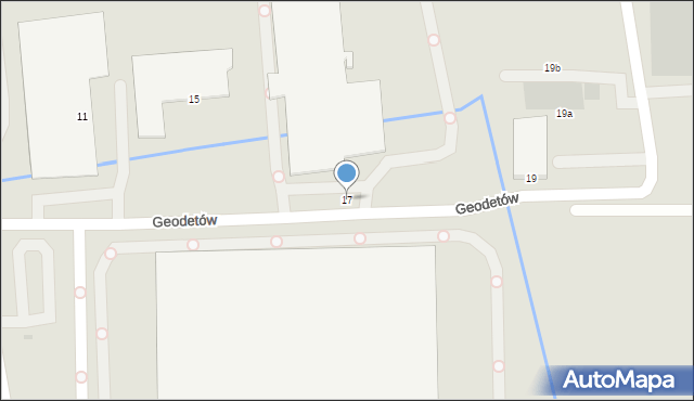Gdańsk, Geodetów, 17, mapa Gdańska