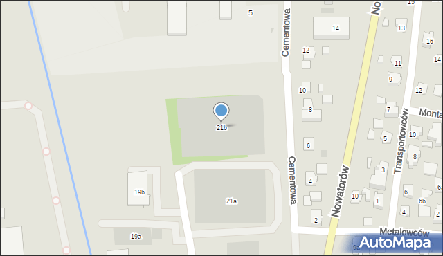 Gdańsk, Geodetów, 21b, mapa Gdańska