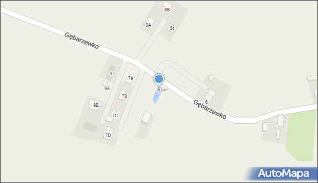 Gębarzewko, Gębarzewko, 7, mapa Gębarzewko