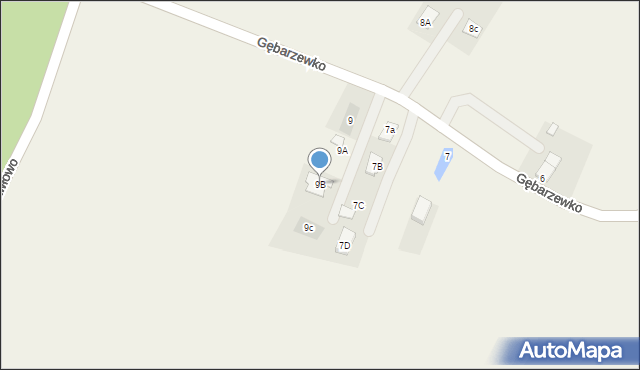 Gębarzewko, Gębarzewko, 9B, mapa Gębarzewko