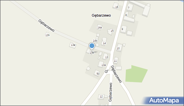 Gębarzewo, Gębarzewo, 13b, mapa Gębarzewo