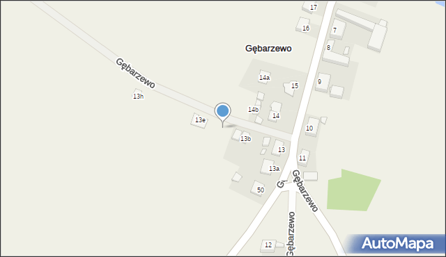 Gębarzewo, Gębarzewo, 13da, mapa Gębarzewo
