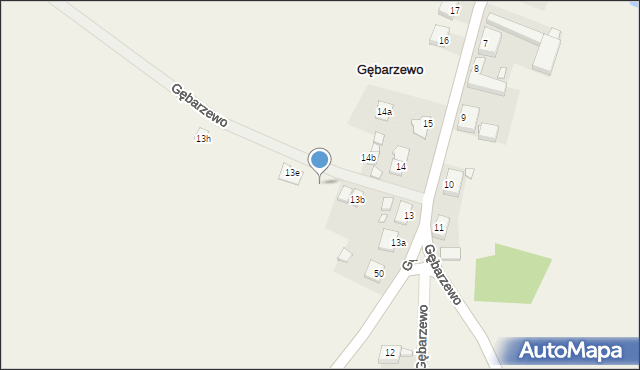 Gębarzewo, Gębarzewo, 13db, mapa Gębarzewo