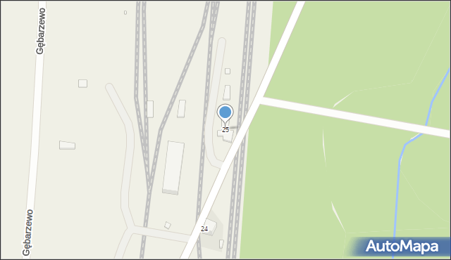 Gębarzewo, Gębarzewo, 25, mapa Gębarzewo