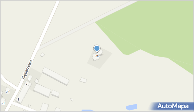 Gębarzewo, Gębarzewo, 2a, mapa Gębarzewo