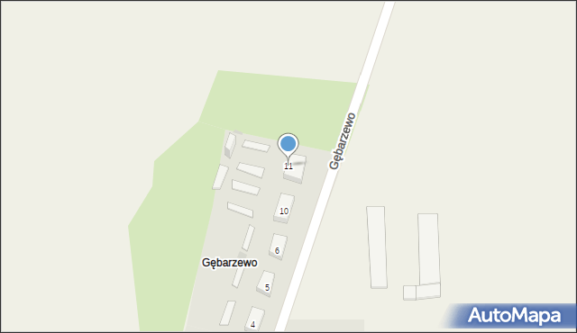 Gębarzewo, Gębarzewo, 11, mapa Gębarzewo