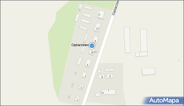 Gębarzewo, Gębarzewo, 5, mapa Gębarzewo