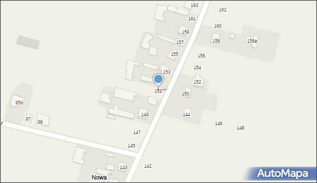 Gębarzów, Gębarzów, 151, mapa Gębarzów