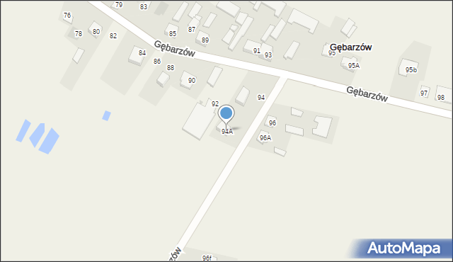 Gębarzów, Gębarzów, 94A, mapa Gębarzów