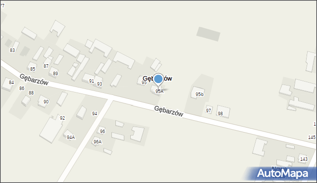 Gębarzów, Gębarzów, 95A, mapa Gębarzów
