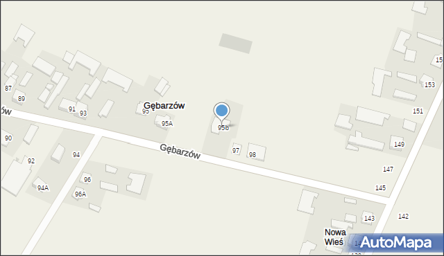 Gębarzów, Gębarzów, 95b, mapa Gębarzów
