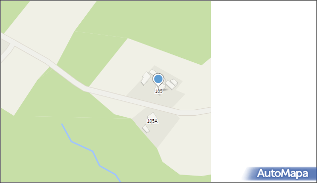 Gębiczyna, Gębiczyna, 105, mapa Gębiczyna