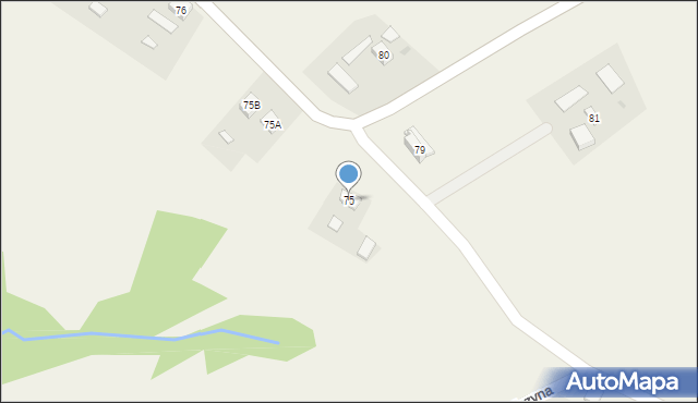 Gębiczyna, Gębiczyna, 75, mapa Gębiczyna