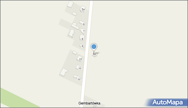 Gembartówka, Gembartówka, 9a, mapa Gembartówka