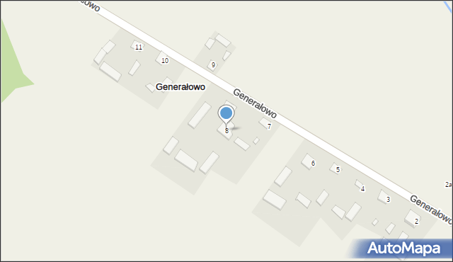 Generałowo, Generałowo, 8, mapa Generałowo