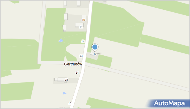 Gertrudów, Gertrudów, 39, mapa Gertrudów