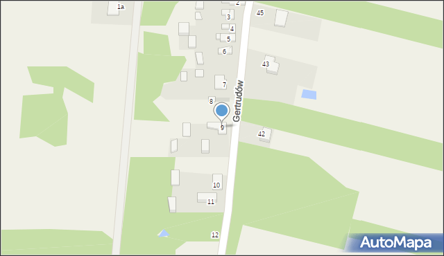 Gertrudów, Gertrudów, 9, mapa Gertrudów