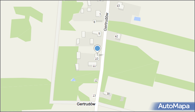 Gertrudów, Gertrudów, 9a, mapa Gertrudów