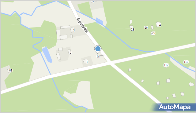 Gęsianka, Gęsianka, 1a, mapa Gęsianka