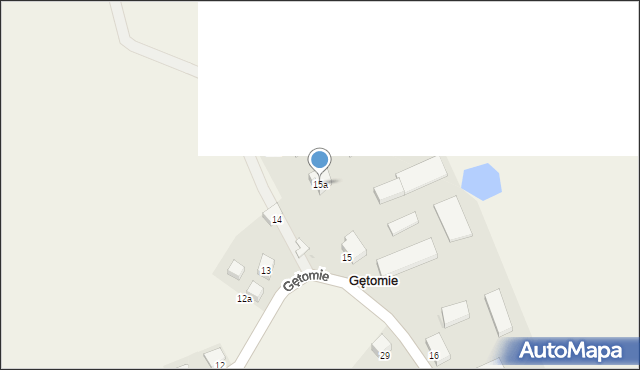 Gętomie, Gętomie, 15a, mapa Gętomie