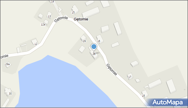 Gętomie, Gętomie, 28, mapa Gętomie