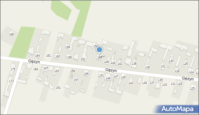 Gęzyn, Gęzyn, 148, mapa Gęzyn
