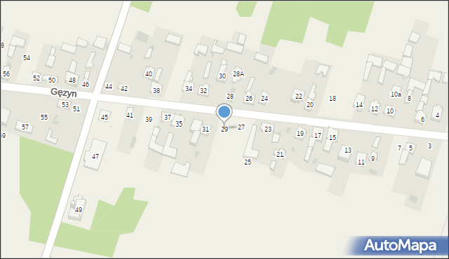 Gęzyn, Gęzyn, 29, mapa Gęzyn