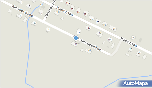 Gostynin, Gerwatowskiego Józefa, ks., 16, mapa Gostynin