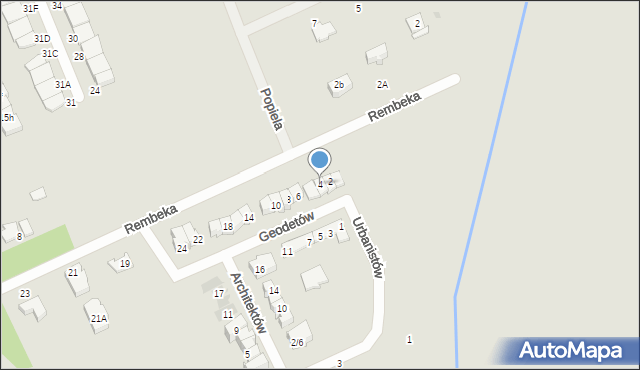 Grodzisk Mazowiecki, Geodetów, 4, mapa Grodzisk Mazowiecki