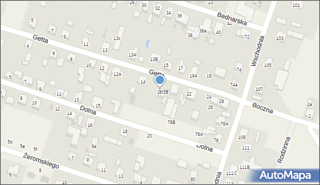 Ksawerów, Getta, 18, mapa Ksawerów