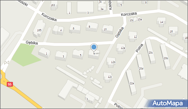 Kwidzyn, Gębika Władysława, 7, mapa Kwidzyn