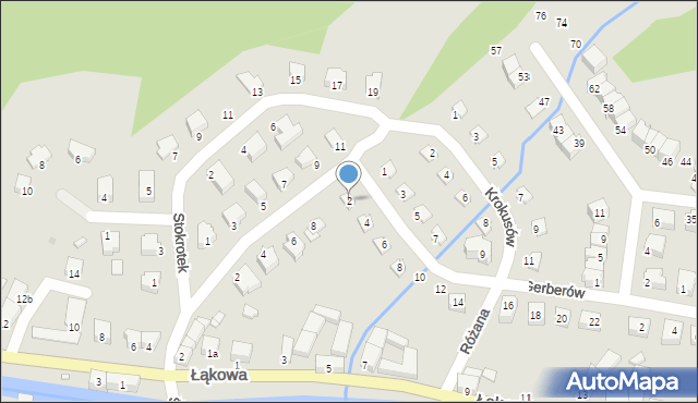 Lądek-Zdrój, Gerberów, 2, mapa Lądek-Zdrój