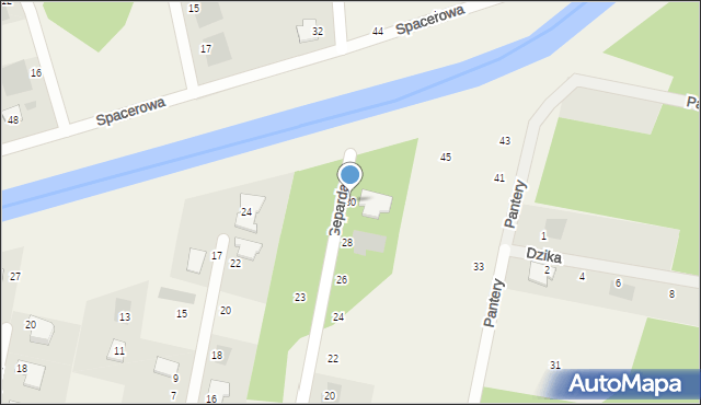 Łochowo, Geparda, 30, mapa Łochowo