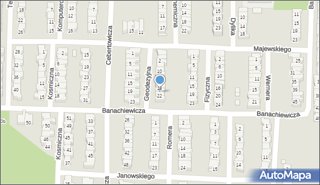 Łódź, Geodezyjna, 20, mapa Łodzi