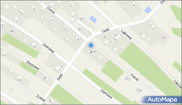 Majdan Królewski, Gelli Aleksendra, prof., 19, mapa Majdan Królewski