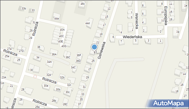 Mierzyn, Genewska, 24, mapa Mierzyn