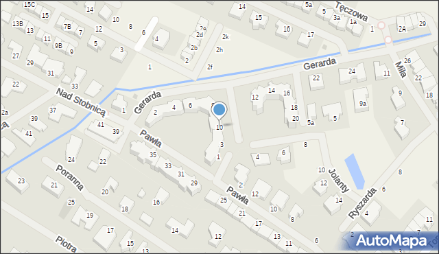 Mierzyn, Gerarda, 10, mapa Mierzyn