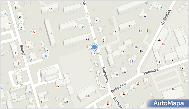 Nakło nad Notecią, Gepperta Ignacego, ks., 5, mapa Nakło nad Notecią