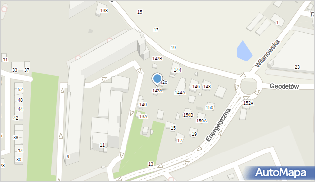 Piaseczno, Geodetów, 142A, mapa Piaseczno