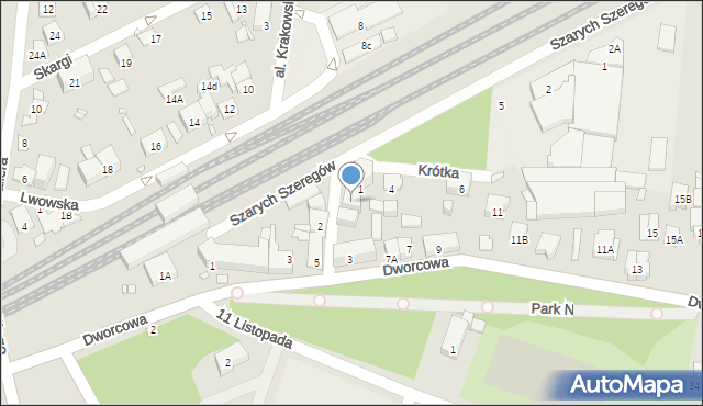 Piastów, Gęsickiego-Juno Zbigniewa, 1a, mapa Piastów