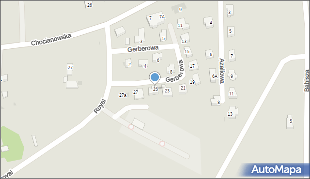 Polkowice, Gerberowa, 25, mapa Polkowice