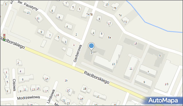Rotmanka, Gerberowa, 2, mapa Rotmanka