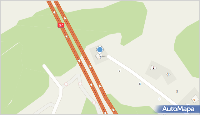 Sady, Genetyczna, 2, mapa Sady