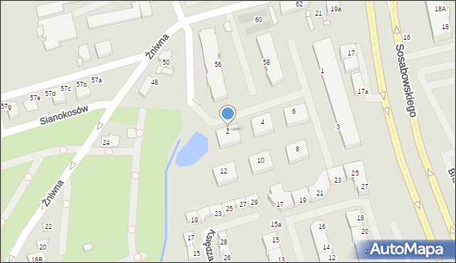 Szczecin, Gerwazego, 2, mapa Szczecina