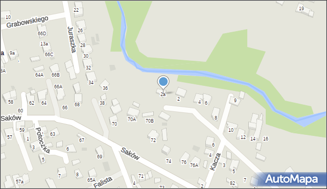 Tarnów, Gęsia, 2a, mapa Tarnów