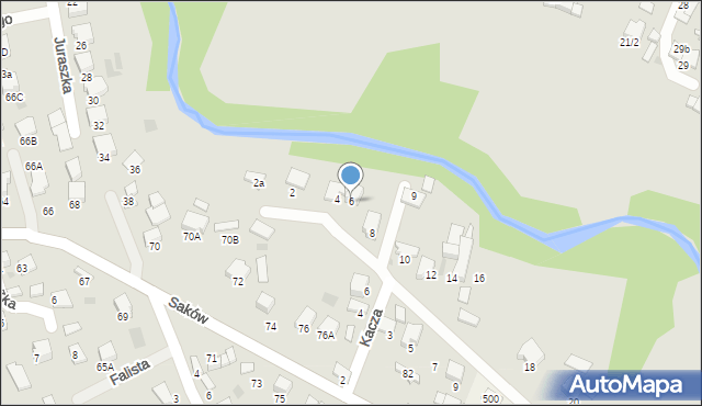 Tarnów, Gęsia, 6, mapa Tarnów