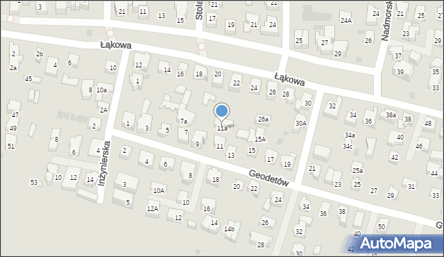 Władysławowo, Geodetów, 11a, mapa Władysławowo