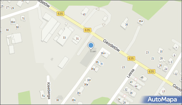 Wołomin, Geodetów, 29, mapa Wołomin