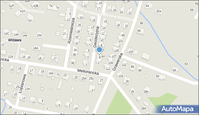 Wrocław, Geodezyjna, 4, mapa Wrocławia