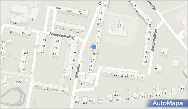 Wrocław, Gersona Wojciecha, 29, mapa Wrocławia